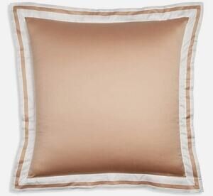 Matouk Alessandra Euro Sham 27 x 27 Egyptian Cotton Ambrosia/Bone